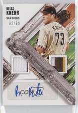 2022 Diamond Kings DK Material Signatures Gold 92/99 Reiss Knehr Auto 0jd0