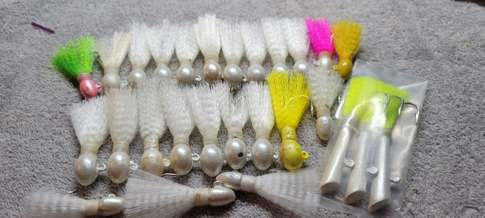 Nylon Fishing Jigs This A Lot Of 26 Jigs Of assorted Varieties Mainly Pompano - Image 2 of 4