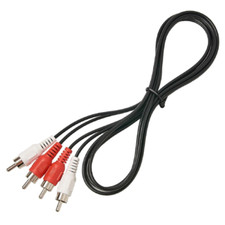 RCA Stereo Audio Cable - 5 FT, 2RCA Cord Male to Connector