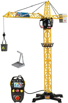 Dickie Toys 203462411 Giant Crane elektrischer Spielzeug Kran ferngesteuert