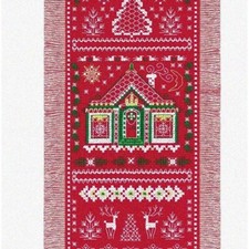 Lapland Winter Wonderland Cross Stitch Kit - 6"x12.25" 14 Count - Nordic Needl