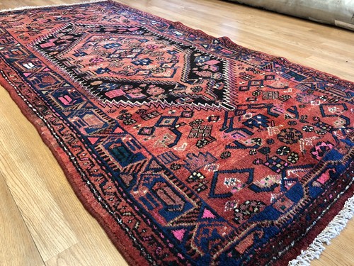 Terrific Tribal - 1940s Antique Oriental Rug - Nomadic Carpet - 3.6 x 6.10 ft. - Picture 4 of 9