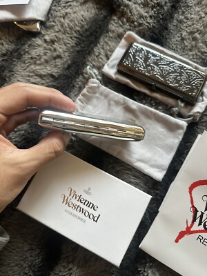 Vivienne Westwood Metal Cigarette Case Metal Nana ORB Silver New