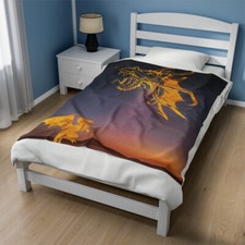 L'AMOUR DE SOI Dragon's Embrace Plush Blanket