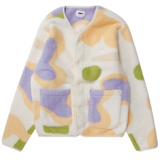 Obey Womens Willie Liner Jacket Unbleached Multi