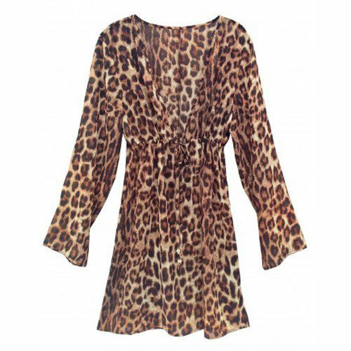 leopard print beach wear