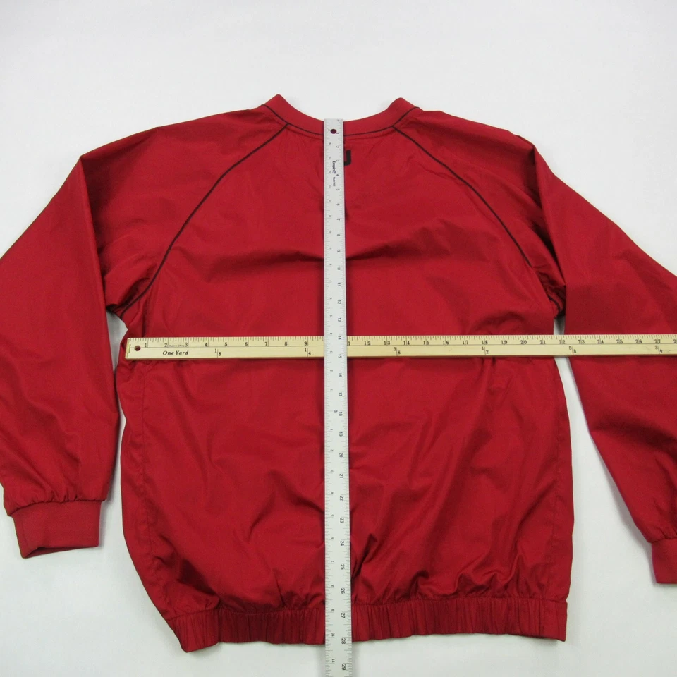 Camisa Footjoy Para Hombres Grande Manga Larga Roja Ropa Activa Pullover Golfista Informal Foto 4 de 4