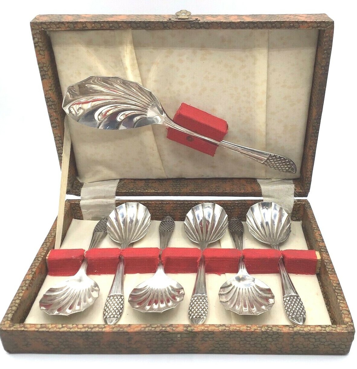 EPNS AI SHEFFLD ENGLAND セット Vtg 1940-60's Sheffield England silver plate EPNS boxed set