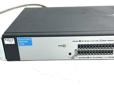 J9028B HP Procurve 1800-24G 24 Port Gigabiit Switch, Tested. | eBay