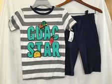 New Carter's Boys Avocado Pajama set Shorts Snug Fit 8,10,14