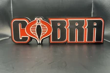 G.I. Joe Cobra Logo Sign Display | 3D Wall Desk Shelf Art