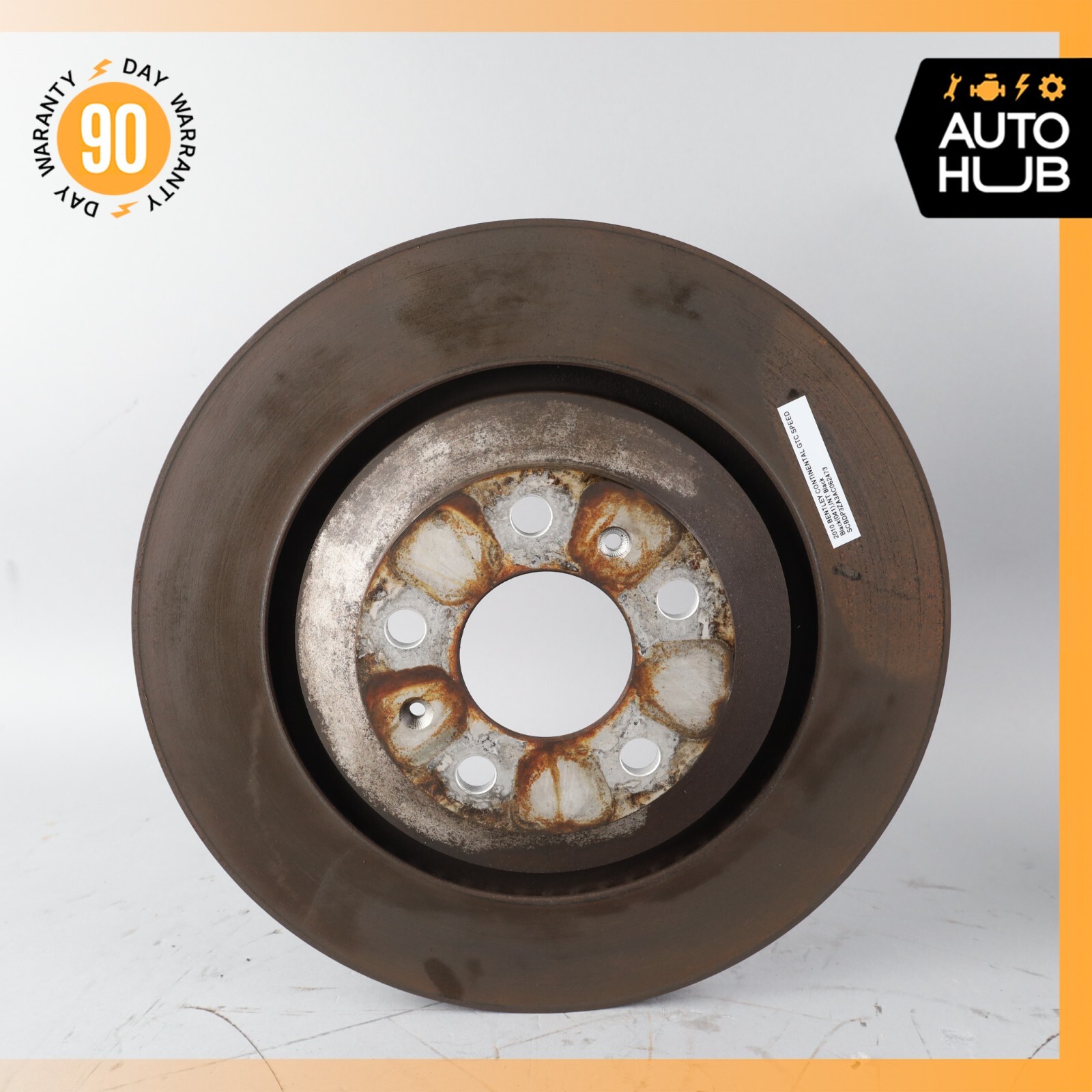 03-18 Bentley Continental GTC Speed GT Rear Left & Right Brake Rotors Disc OEM
