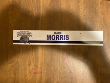 MARK MORRIS Manchester Monarchs Game Used Locker Room Nameplate AHL A