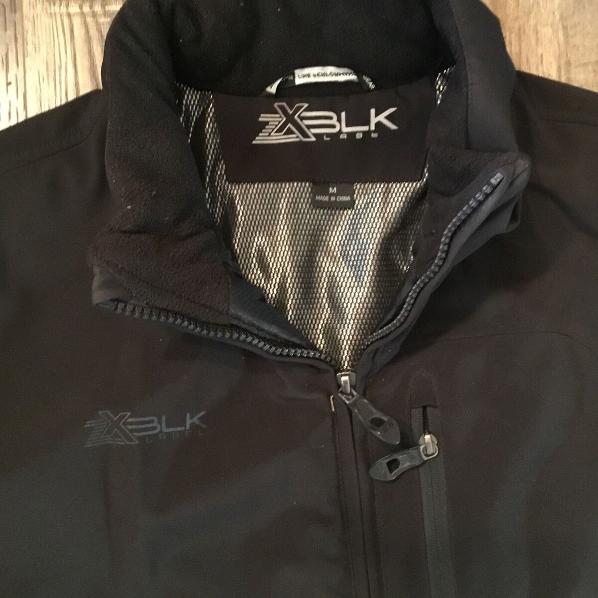 ZX BLK Label Fine Performance Gear Men’s Full Zip Men’s Black Jacket Sz. M ZX BLK Label Fine Performance Gear Men’s Full Zip Men’s Black Jacket Sz. M