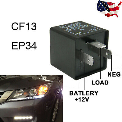 3 Pin CF-13 EP35 EP34 Car Flasher Relay Fix LED Light Turn Signal Blinker Fast
