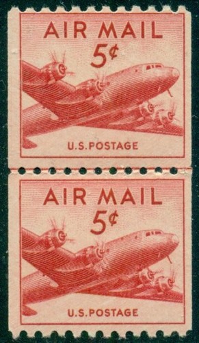 SCOTT # C37 LINE PAIR, MINT, OG, NH, FINE, GREAT PRICE! - Picture 3 of 3