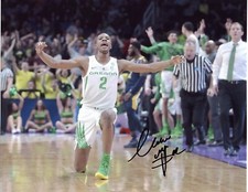 Louis King Oregon Ducks Autograph Signed basketball photo 8x10 Detroit Pistons#