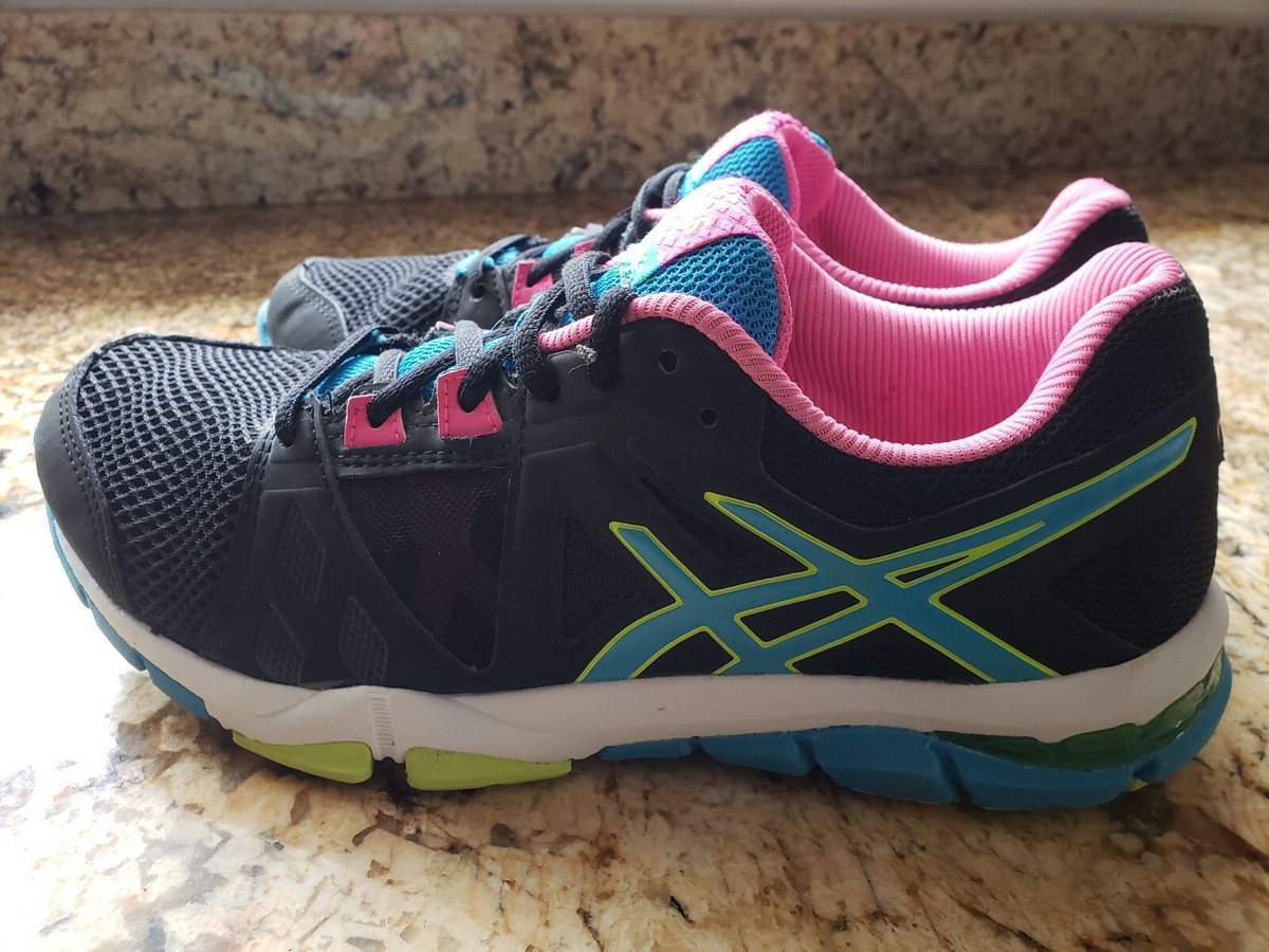 Asics Gel-Craze S653J Black/Blue/Pink FluidAxis Lace Up Training