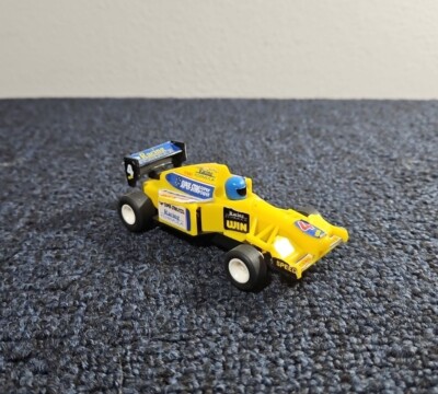 UNTESTED Slot Car Racing Formula Super Star Super Power 4 Yellow Blue Toy Car 4''