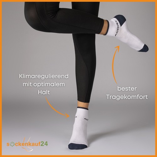 Sneakersy Skarpety Męskie Damskie Quarter Skarpety sportowe Podeszwa frotte (6 | 12 | 24 pary) - Zdjęcie 11 z 27