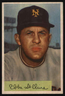 1954 Bowman #128 Ebba St. Claire EX/EX+ NY Giants 567813