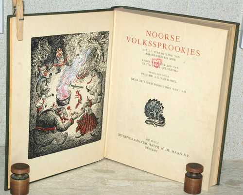 Noorse Volkssprookjes ~ Baars-Jelgersma ~ 1941 1st Illus Qual Rebind ~ FREEPOST - Picture 4 of 13