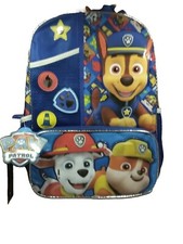 NUEVO - Mochila azul Nick Jr Paw Patrol - Combo de escombros, persecución, mariscal y lonchera