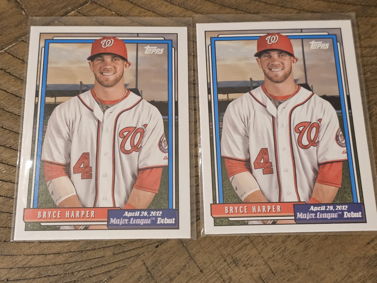 Lot Of (2) 2022 Topps Archives #366 Bryce Harper Debut Nmmt