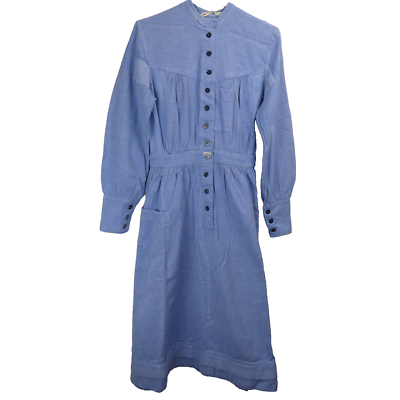Almedahl's Dress Womens 40 Swedish Cornflower Blue Linen Cotton 1940s 1950s VTG | eBay Almedahl's Dress Womens 40 Swedish Cornflower Blue Linen Cotton 1940s 1950s VTG | eBay