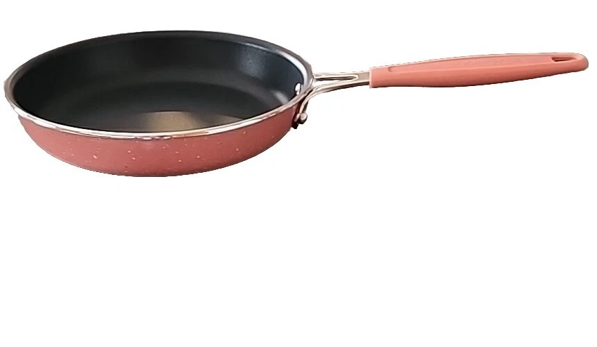 Pioneer Woman FRONTIER SPECKLE CORAL ~ Enamel ~ Aluminum ~ 10" Skillet ~ Frypan