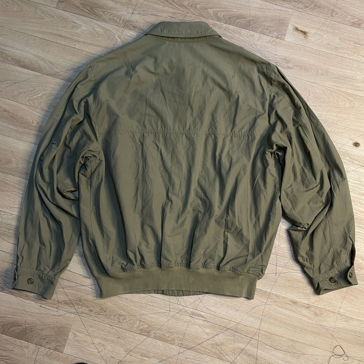 BURBERRY オリーブグリーン ジャケット VINTAGE BURBERRY Bomber Jacket winter nova Check cotton mens