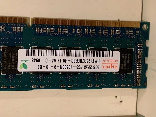 Hynix (2x2Gb) DIMM DDR3 1333 PC3-10600 Memory HMT125R7BFR8C-H9 500202-061 501533 - Image 3 of 3