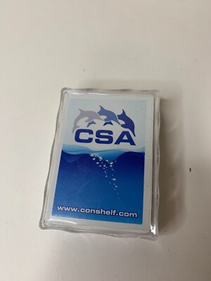 Playing Card Continental Shelf Assoicates INC CSA Standard Dolphins Plastic Case