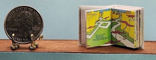 1:12 SCALE MINIATURE BOOK OH THE PLACES YOU’LL GO 1990 DR. SEUSS DOLLHOUSE SCALE - Picture 6 of 22