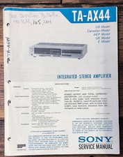 Sony TA-AX44 Amplifier Service Manual Original 