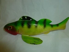 7-1/2 Inch Wood Unsigned (Irving Rubitschung?) Glass Eyed Ice Decoy  Lot E-223