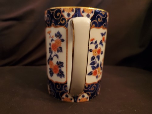 Vintage OMC Japan Mug Floral Gold Trim "Kasan Gama" Kiln Marking 4", Set of 4 - Photo 4 sur 9