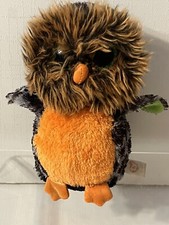 TY Beanie Boos - MIDNIGHT the Orange & Green Owl Glitter Eyes 6"