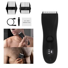 Groin Hair Trimmer for Men, Electric Ball Trimmer/Shaver, Ceramic Blade Heads