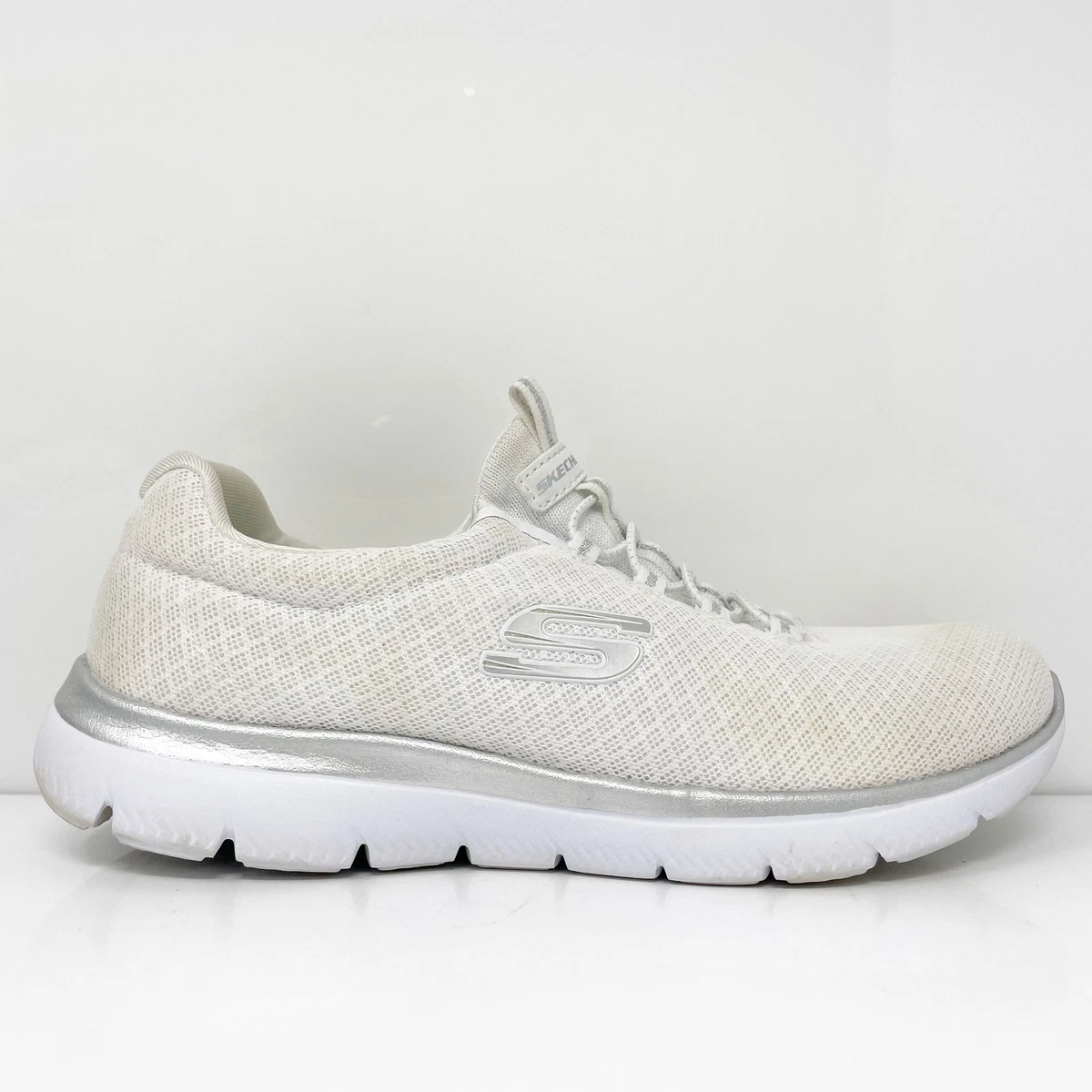 Skechers summits women's sales shoes white