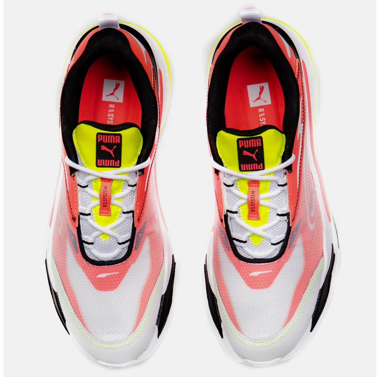 PUMA MEN\'S  RS-FAST Paradise Sneakers in White/Ig Pink/Yellow Alt NWB Amazon.com | PUMA RS-Fast Paradise Puma White/Ignite Pink  main image 2