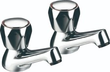 BD Direct Bathroom Basin & Bath Pillar Taps - Deck Mounted Bath Fillers