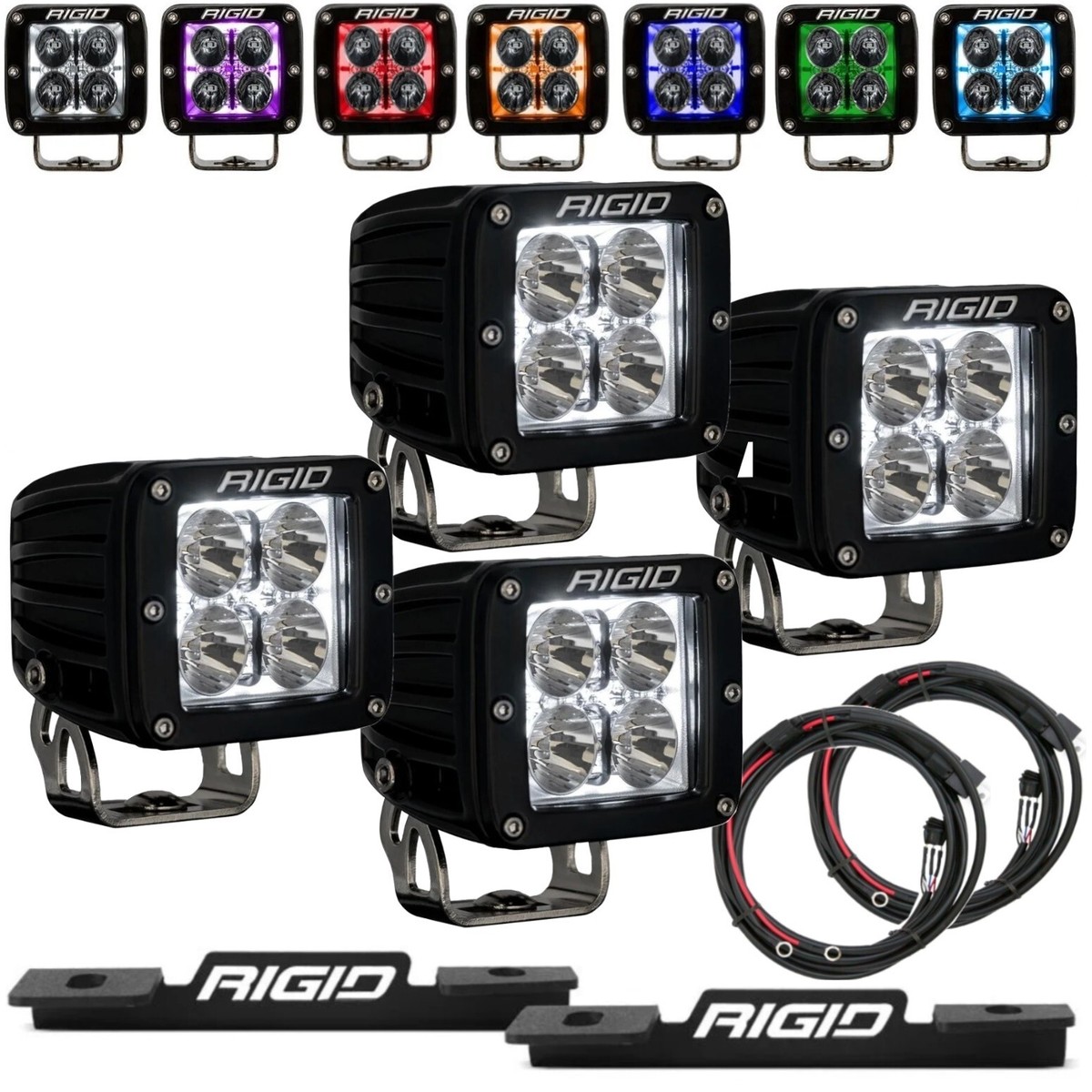 Rigid A-Pillar Radiance+ Pod RGBW LED Lights Kit for 21 22 23 24