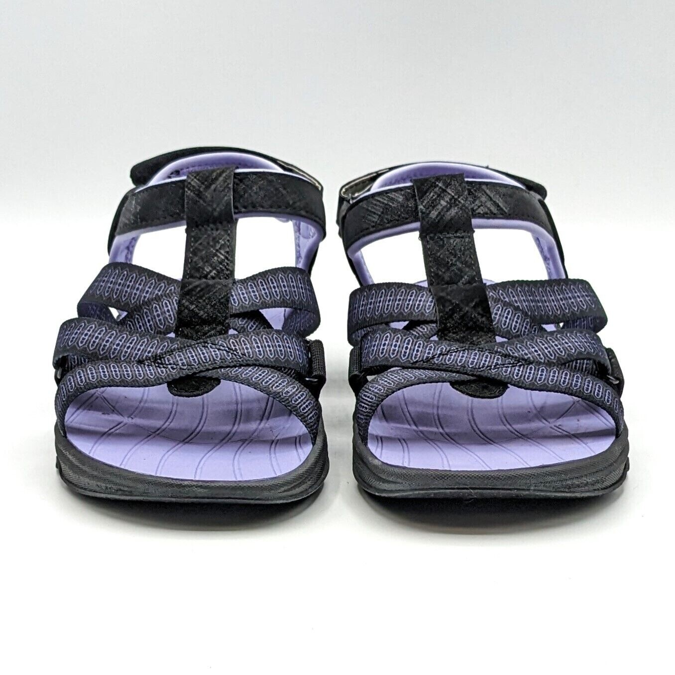 SAOLA Jsport Sandalo Donna con Cinturino Nero Viola 8