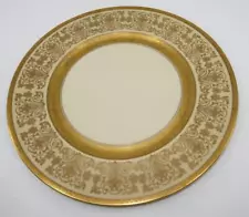 Heinrich Selb Bavaria 6304 Pickard Decorative Gold & Cream Dinner Plate, 11"