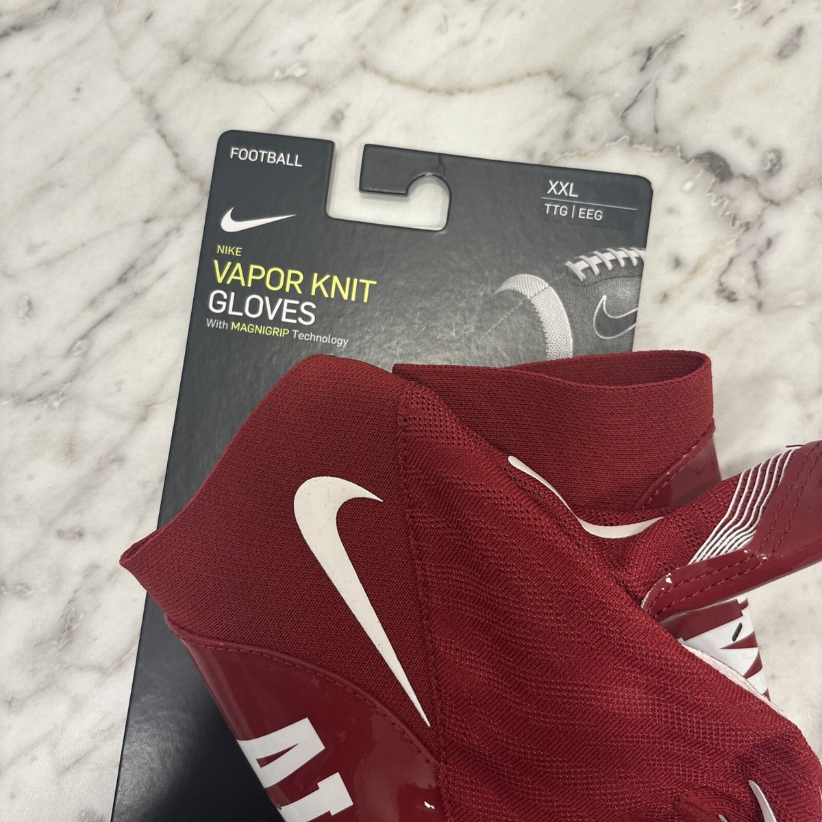 Nike Vapor Knit 4.0 Football Gloves Alabama Crimson Tide