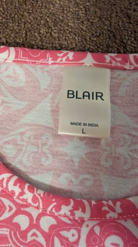 Blair Tunic Top T-Shirt Women's LG Pink & White Brand New In Bag! - Picture 6 of 6