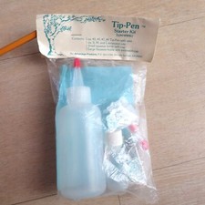 Vintage 70s Craft Tip-Pen Set 4 Tips Craft Paint Glitter Glues Deadstock