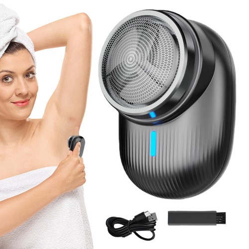 Mini Shaver Portable Electric Razor USB Rechargeable For Home, Travel Men Women