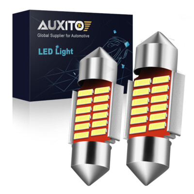 AUXITO 31MM Festoon DE3175 LED Map Dome Interior Light Bulbs 6000K White CANBUS